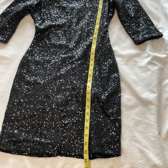 RUBY ROX Small Short Black Sequin Dress Y2K Homecoming Prom Wedding Bling Gothic - Picture 11 of 11